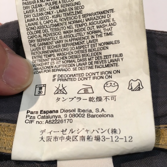 DIESEL Black Gold Label Mens Pants Sz 38 - Picture 11 of 11